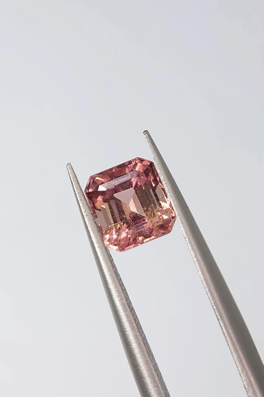 0.9ct Natural Tourmaline Emerald Cut Loose Gemstone From Afghaistan — view 5